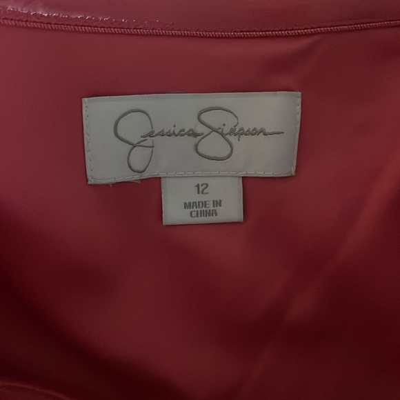 Jessica Simpson style a2154 one shoulder dress color Romantic (coral) size 12 - Picture 5 of 7